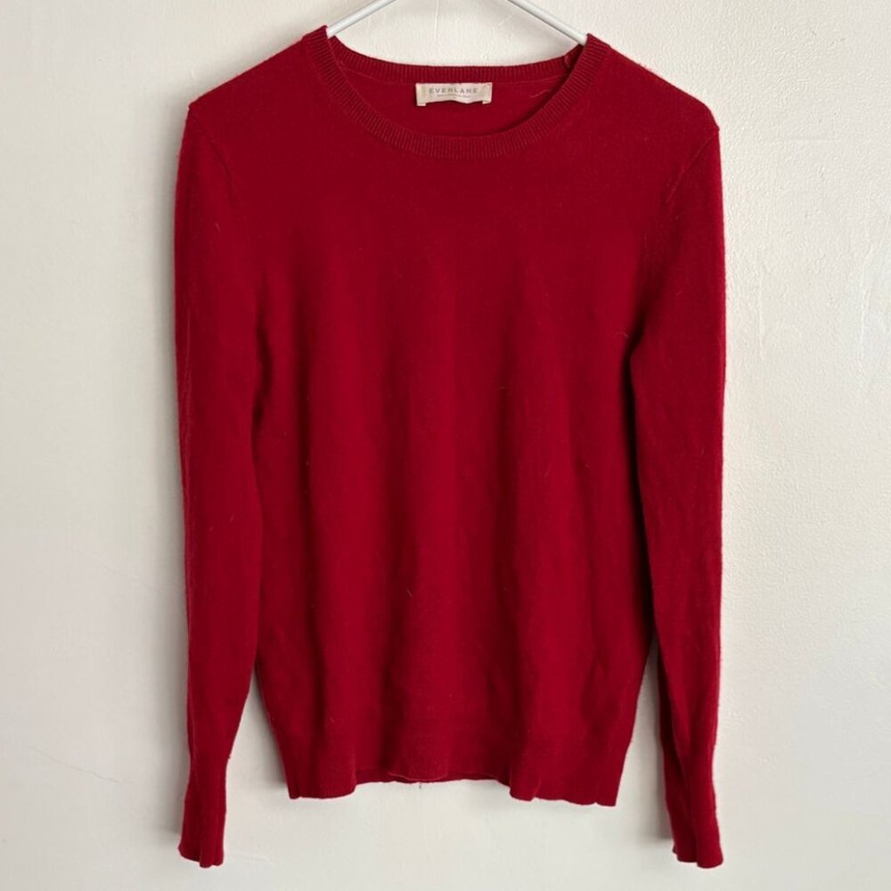 Red Everlane Wool Sweater